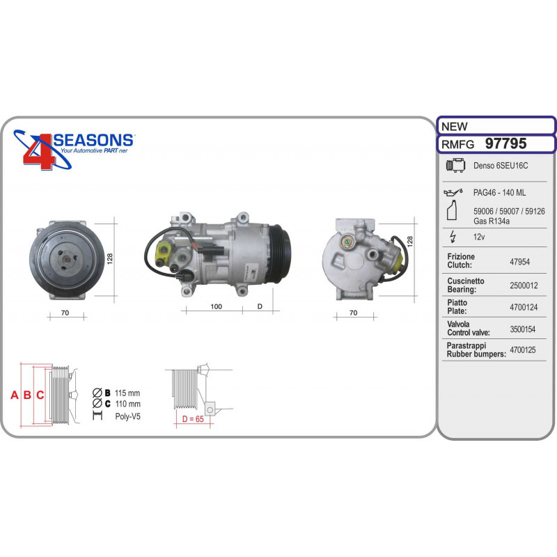 DENSO 6SEU16C DENSO 6SEU16C