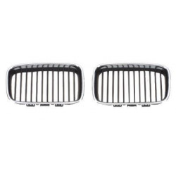 Grille de calandre noire avec cadre chrome côté passager