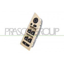 PANNEAU A BOUTON-POUSSOIR BEIGE-4 INTERRUPTEURS-LEVE VITRE-PORTE AVANT GAUCHE-AV