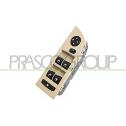 PANNEAU A BOUTON-POUSSOIR BEIGE-4 INTERRUPTEURS-LEVE VITRE-PORTE AVANT GAUCHE-SA