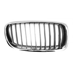 Grille de calandre argent avec moulure chrome côté passager