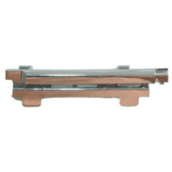 Moulure chrome de support de plaque de police