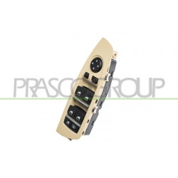 PANNEAU A BOUTON-POUSSOIR BEIGE-4 INTERRUPTEURS-LEVE VITRE-PORTE AVANT GAUCHE-6