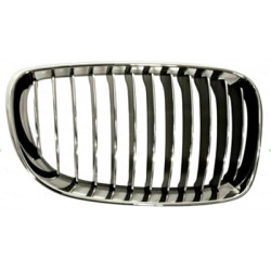Grille chrome chrome noir de calandre côté passager
