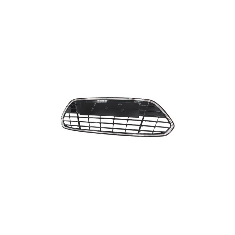 Grille centrale de pare-chocs avant noir brillant avec cadre chrome Grille centrale de pare-chocs avant noir brillant avec cadre chrome