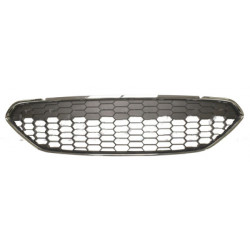 Grille de calandre noire avec cadre chromé
