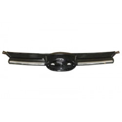 Grille de calandre noir brillant avec moulure chrome
