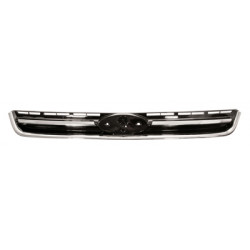 Grille de calandre noir brillant avec moulure chrome