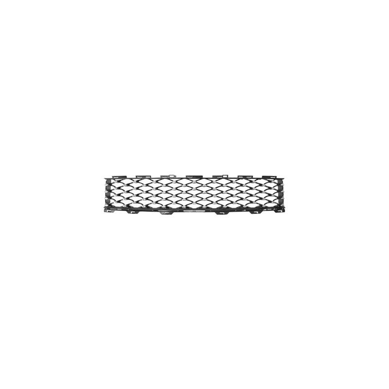Grille centrale de pare-chocs avant noir avec moulure chrome Grille centrale de pare-chocs avant noir avec moulure chrome