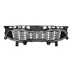 Grille de calandre noir brillant avec cadre chrome