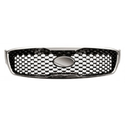 Grille de calandre noir brillant avec cadre chromé