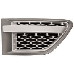Grille gris foncé, argent et noir d'aile avant côté passager