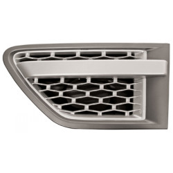 Grille gris foncé, argent et noir d'aile avant côté chauffeur