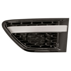 Grille noir brillant et argent d'aile avant côté chauffeur