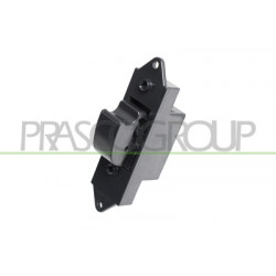 INTERRUPTEUR LEVE-VITRE NOIR-PORTE ARRIERE DROITE/GAUCHE-5 BROCHES