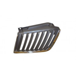 Grille de calandre noire avec cadre chrome côté passager