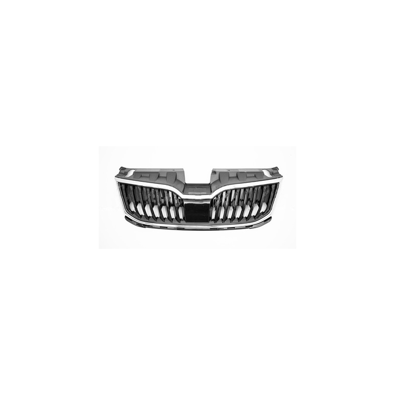 Calandre noire brillant avec moulure chromée Calandre noire brillant avec moulure chromée