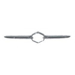 Moulure de grille centrale chrome de pare-chocs avant