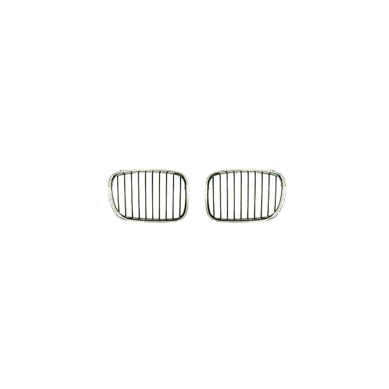 Grille de calandre chrome chrome noir côté passager Grille de calandre chrome chrome noir côté passager