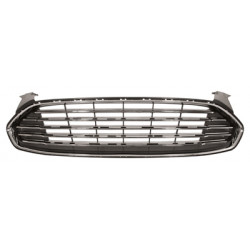 Grille de calandre noire avec cadre chromé