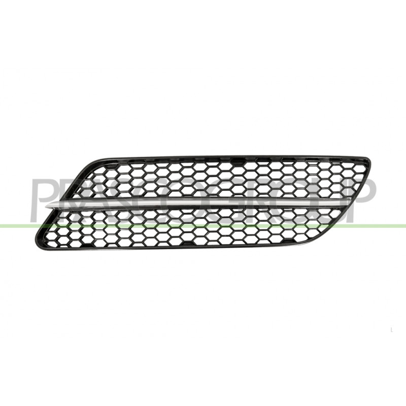 Grille de pare-chocs avant noir et moulure chrome côté chauffeur Grille de pare-chocs avant noir et moulure chrome côté chauffeur