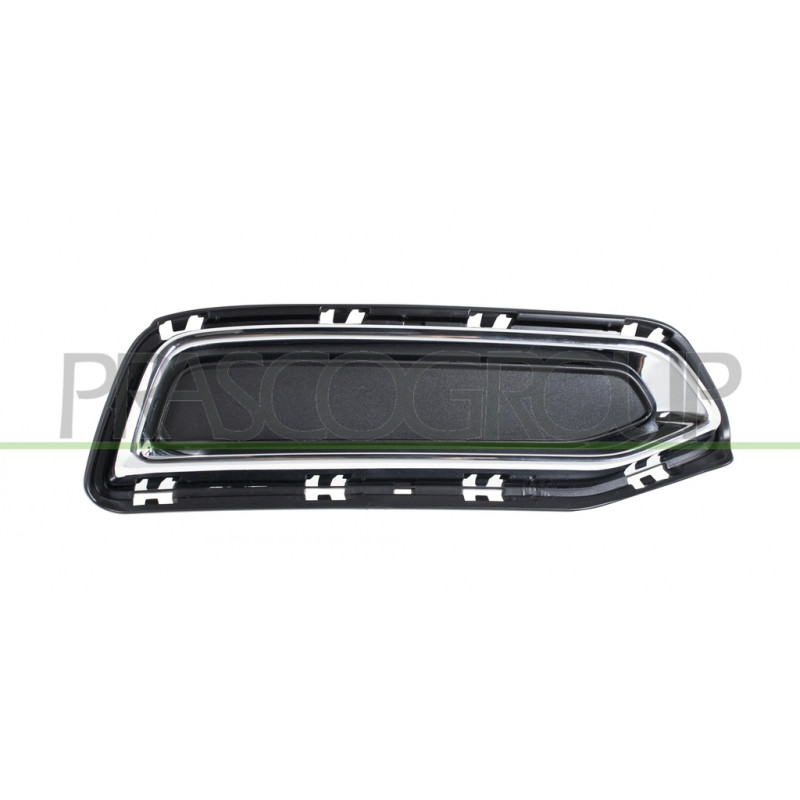 BANDEAU GAUCHE DE PARE-CHOCS ARRIERE NOIR AVEC CADRE CHROME' BANDEAU GAUCHE DE PARE-CHOCS ARRIERE NOIR AVEC CADRE CHROME'