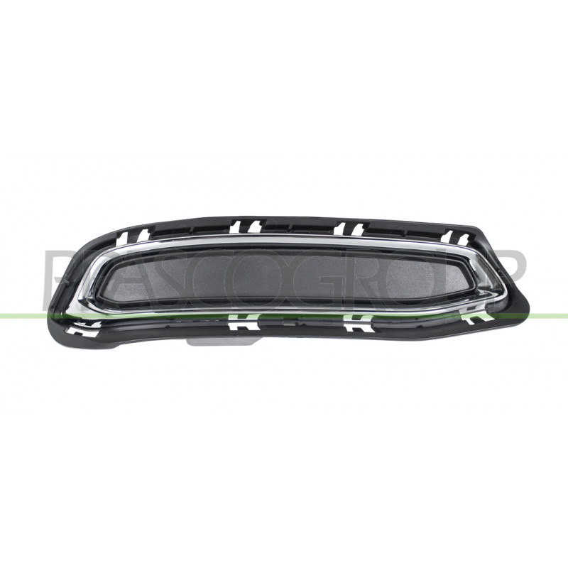 BANDEAU GAUCHE DE PARE-CHOCS ARRIERE NOIR AVEC CADRE CHROME' BANDEAU GAUCHE DE PARE-CHOCS ARRIERE NOIR AVEC CADRE CHROME'