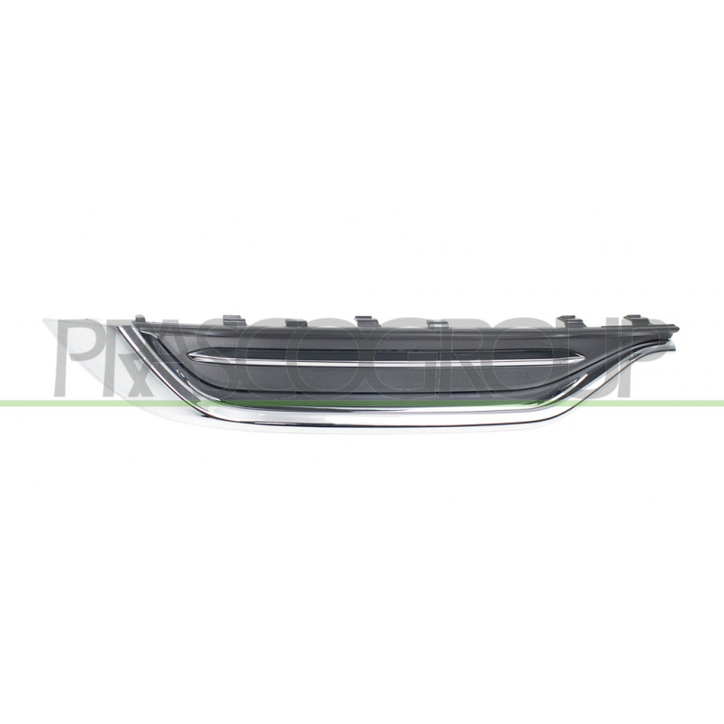 BANDEAU GAUCHE DE PARE-CHOCS ARRIERE NOIR AVEC BORDS CHROMES BANDEAU GAUCHE DE PARE-CHOCS ARRIERE NOIR AVEC BORDS CHROMES