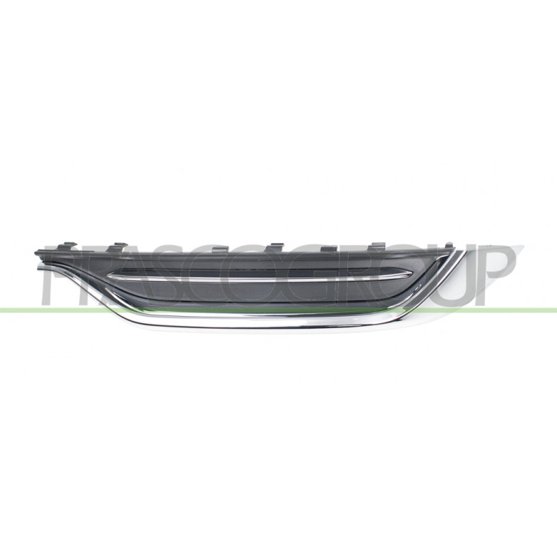 BANDEAU DROIT DE PARE-CHOCS ARRIERE NOIR AVEC BORDS CHROMES BANDEAU DROIT DE PARE-CHOCS ARRIERE NOIR AVEC BORDS CHROMES