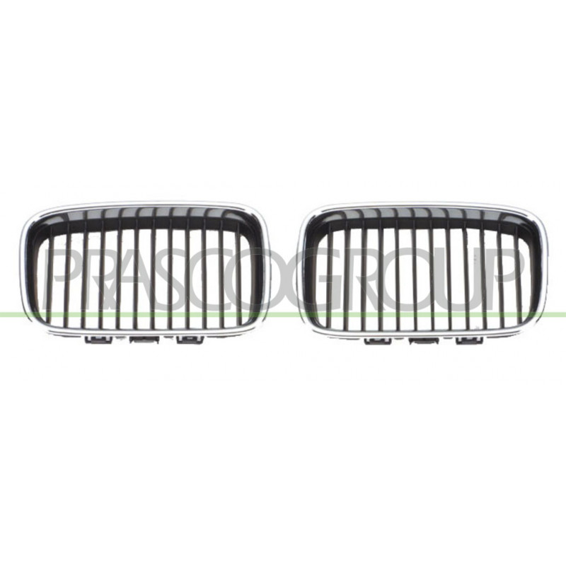 Grille de calandre noire avec cadre chrome côté passager Grille de calandre noire avec cadre chrome côté passager