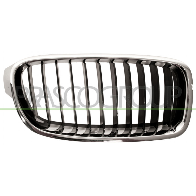 Grille de calandre chrome chrome noir côté passager Grille de calandre chrome chrome noir côté passager