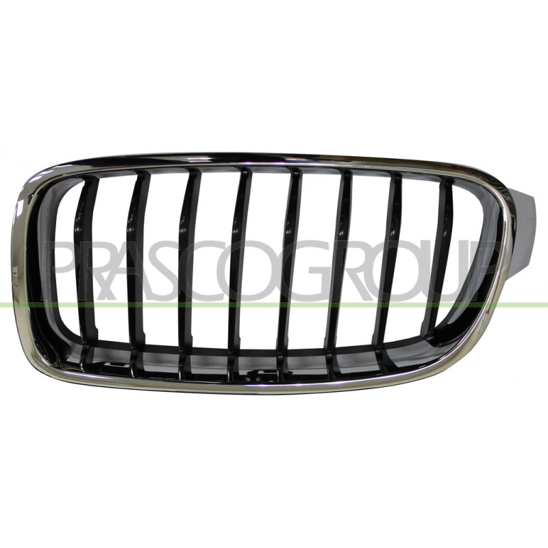 Grille de calandre chrome noir côté chauffeur Grille de calandre chrome noir côté chauffeur
