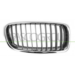 Grille de calandre argent avec moulure chrome côté passager