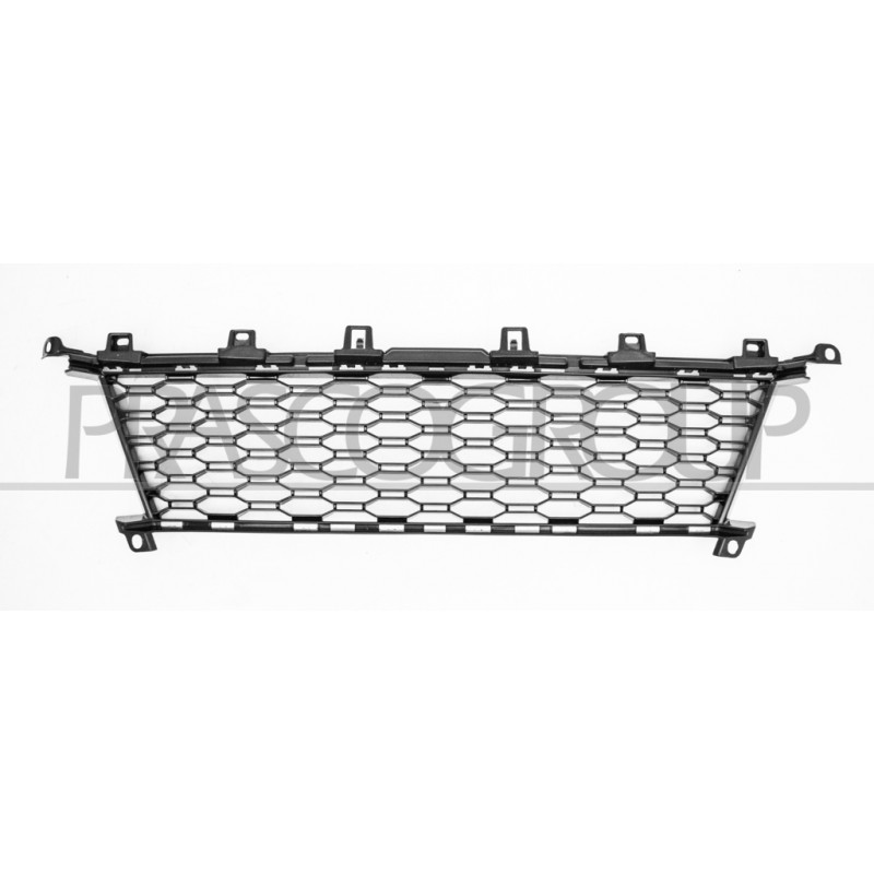 Grille centrale de pare-chocs avant noir brillant Grille centrale de pare-chocs avant noir brillant