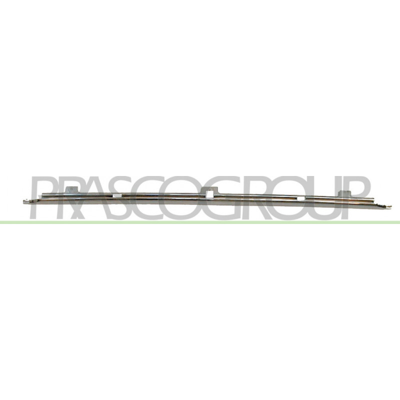 Moulure chrome de support de plaque de police avant Moulure chrome de support de plaque de police avant