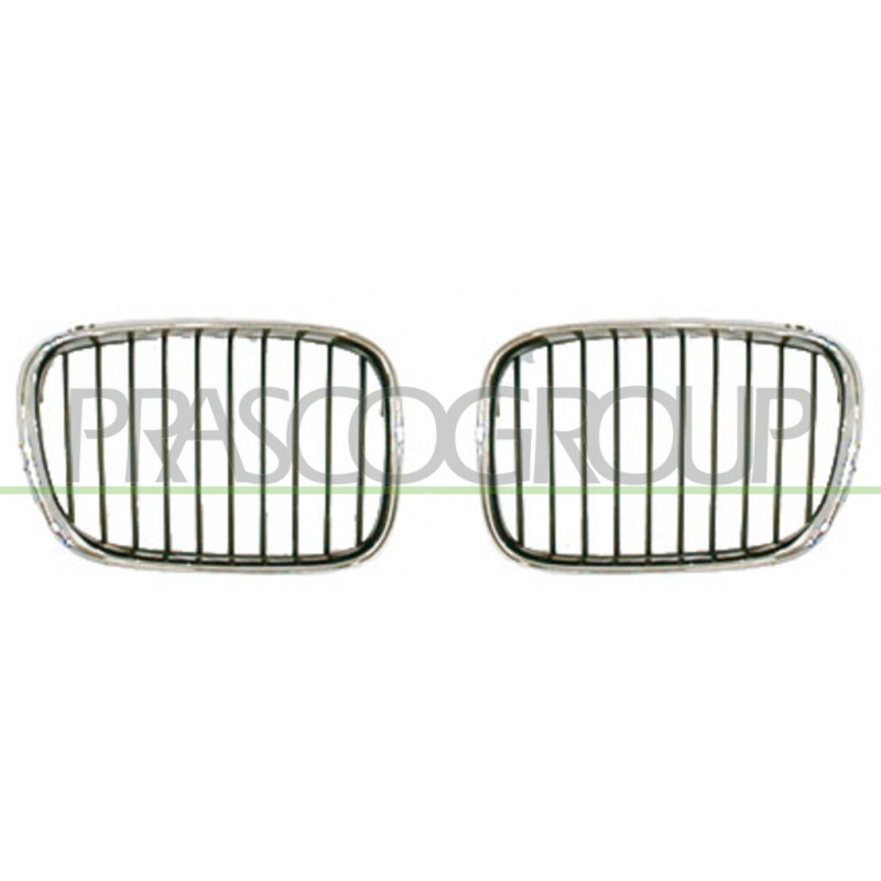 Grille de calandre chrome chrome noir côté chauffeur Grille de calandre chrome chrome noir côté chauffeur
