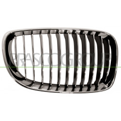 Grille chrome chrome noir de calandre côté passager