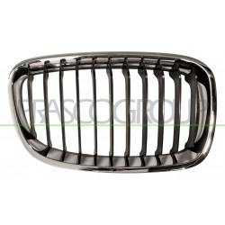 Grille de calandre noire avec cadre chrome côté passager