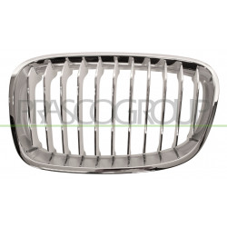 Grille de calandre chrome chrome blanc côté chauffeur