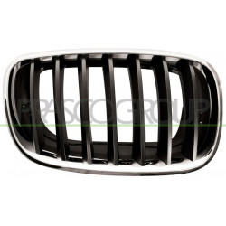Grille de calandre chrome chrome noir côté passager