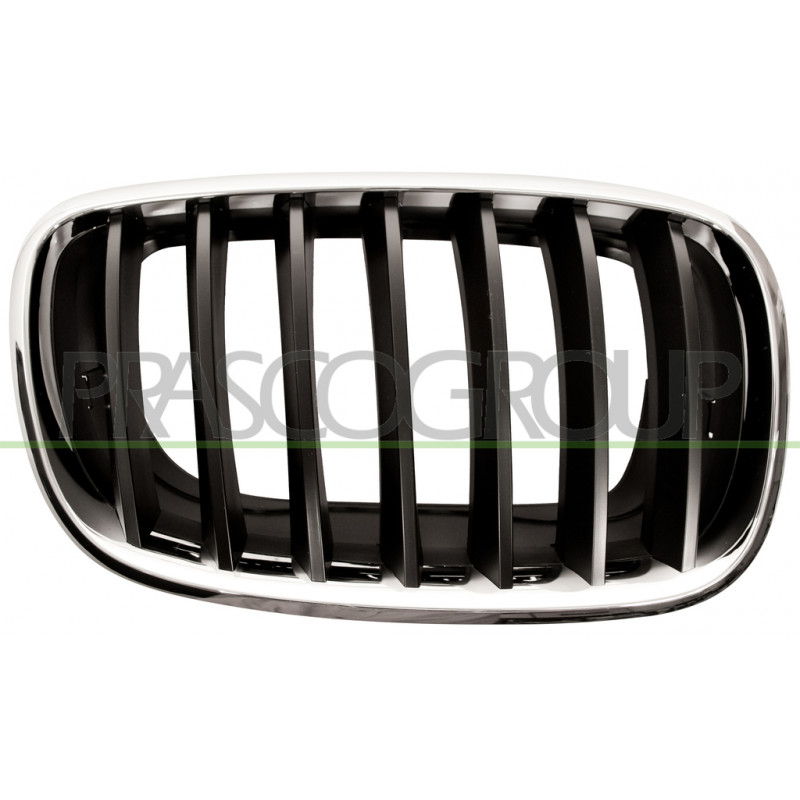 Grille de calandre chrome chrome noir côté passager Grille de calandre chrome chrome noir côté passager