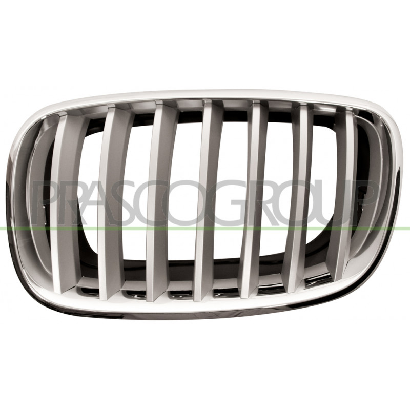 Grille de calandre chrome titane côté chauffeur Grille de calandre chrome titane côté chauffeur