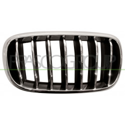 Grille de calandre chrome chrome noir côté passager
