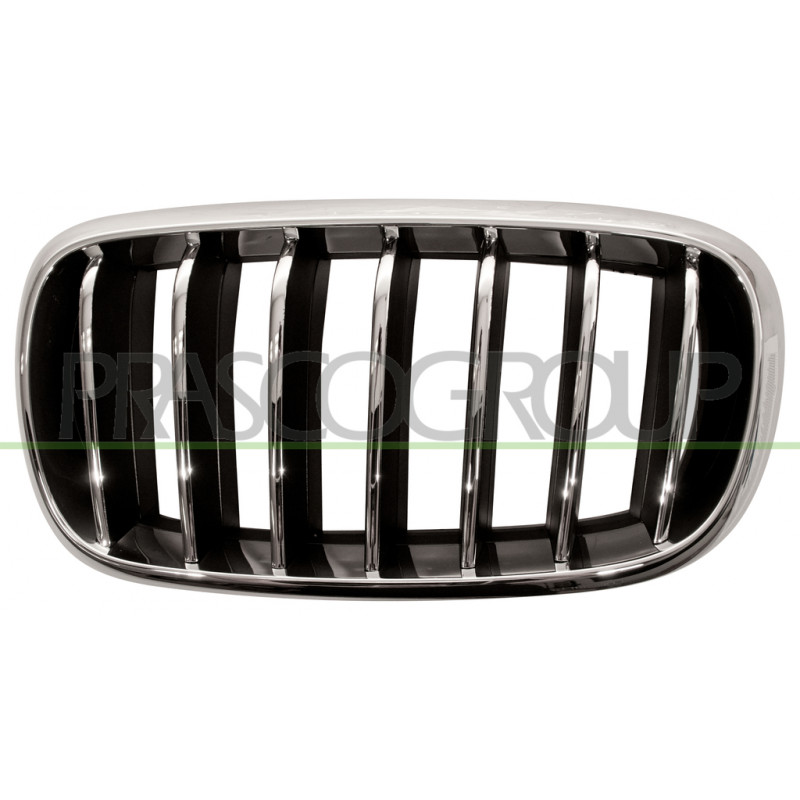 Grille de calandre chrome chrome noir côté chauffeur Grille de calandre chrome chrome noir côté chauffeur