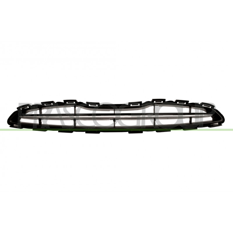 Grille de calandre grise avec moulure chrome Grille de calandre grise avec moulure chrome