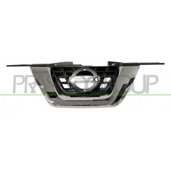 Grille de calandre noir avec moulure chrome