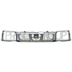 Grille de calandre chrome et gris argent