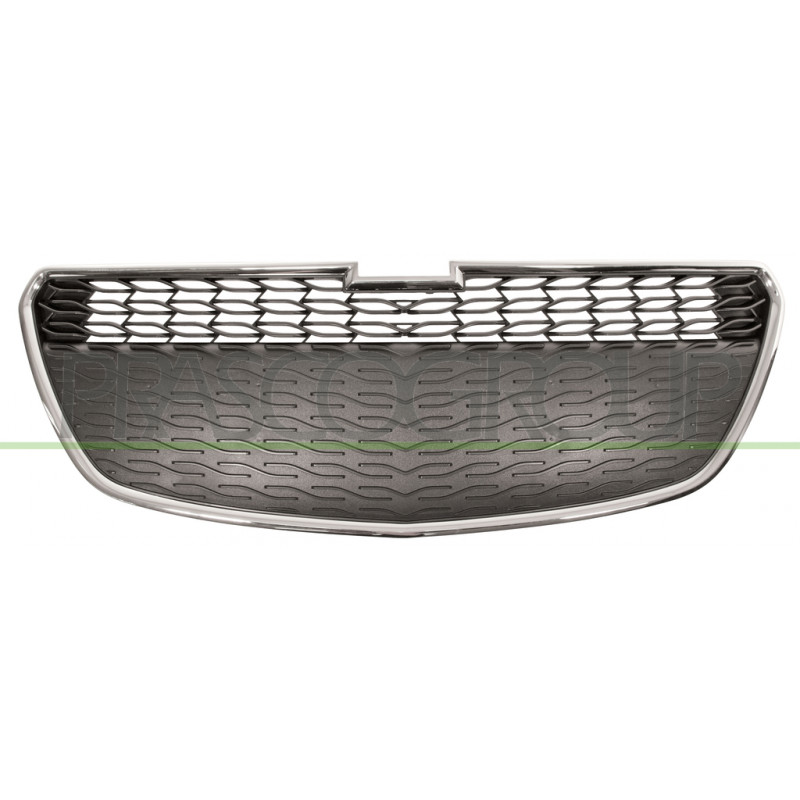 Grille de calandre inférieur noir avec moulure chrome Grille de calandre inférieur noir avec moulure chrome