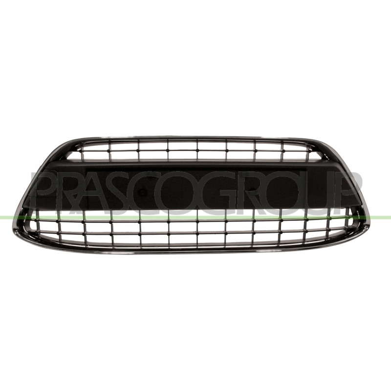 Grille centrale de pare-chocs avant noir avec cadre chrome Grille centrale de pare-chocs avant noir avec cadre chrome