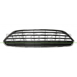 Grille de calandre noir avec moulure chrome et cadre chrome